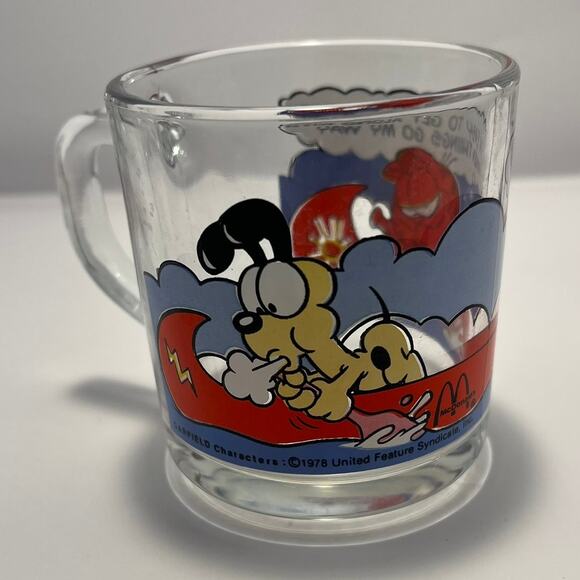 Vintage Garfield 1978 I’m Easy To Get Along With When Things Go My Way Glass Mug - Picture 3 of 8